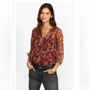 Johnny Was Floral Blouse XL